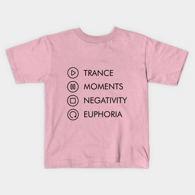 Trance Music T-Shirt Kids T-Shirt by trancepublic